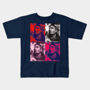 Abstract portrait slides Kids T-Shirt